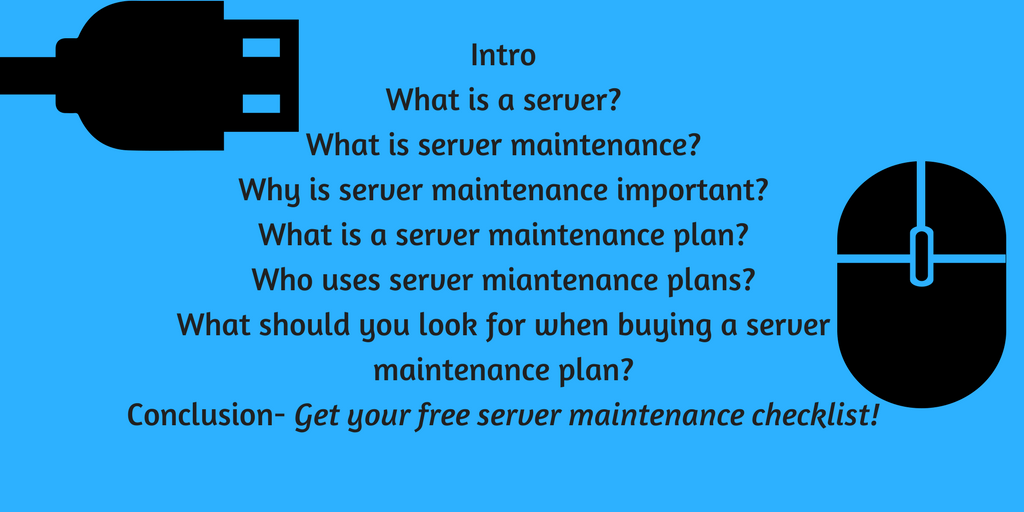 What is a server maintenance plan and why is it important? (Updated ...