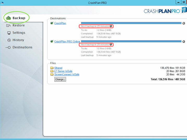 Server backup and disaster recovery planning