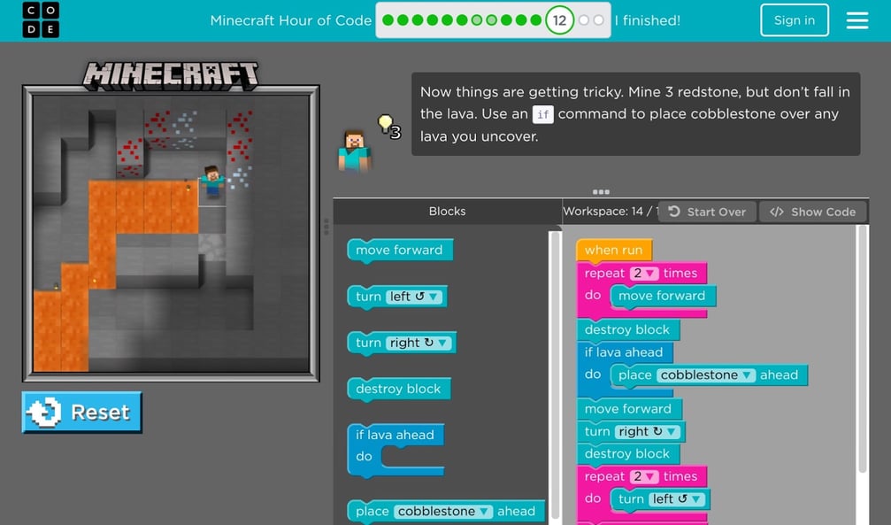 Learn to Code: Minecraft