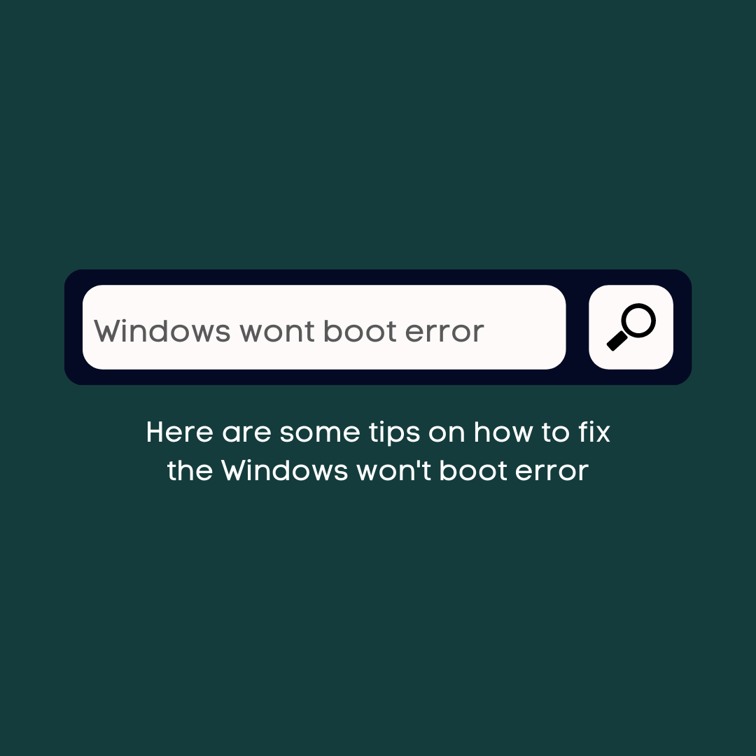 Here’s What to Do When Windows Won’t Boot